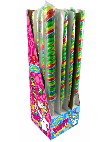 Candy Factory Rainbow Twist Pop Lolly 9" 23cm