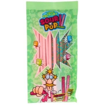Candy Factory Sour & Pop Sherbet Straws