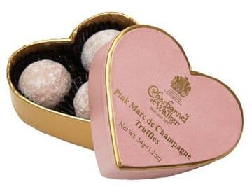 Charbonnel Et Walker Pink Champagne Truffles Pink Heart 34g
