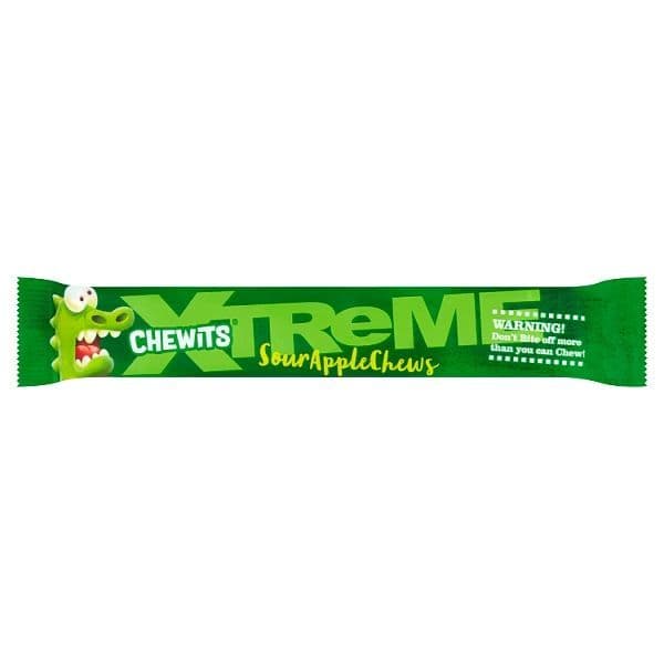 Chewits Xtreme Sour Apple Flavour Chews