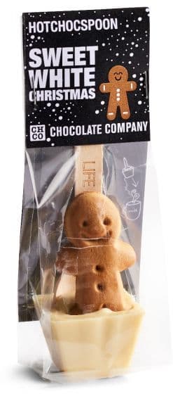 Chocolate Company Sweet White Christmas Hot Chocolate Stirrer