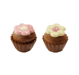 Chocolate Creme Flower Pots Cupcake Chocolate