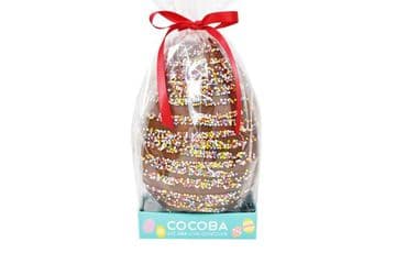 Cocoba Milk Chocolate Sprinkles Easter Egg 250g