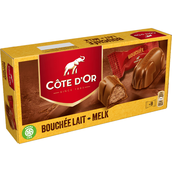 Cote d'Or Bouchee Milk Chocolate Praline Elephant 8pk