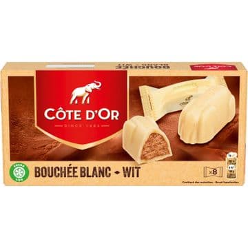 Cote d'Or Bouchee White Chocolate Praline Elephant 8pk