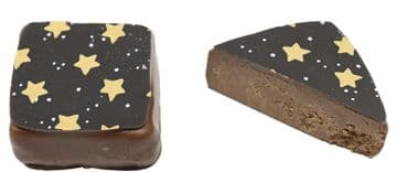 Dark Chocolate Christmas Praline Square