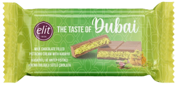 Elit Dubai Pistachio Chocolate Bar 90g