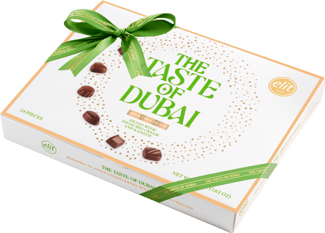 Elit Dubai Pistachio Chocolate Box 216g