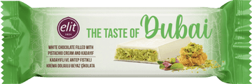 Elit Dubai Pistachio White Chocolate Bar 30g