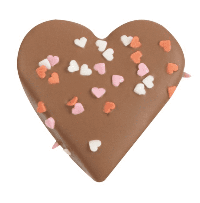 Fine Milk Chocolate Covered Mallow Heart