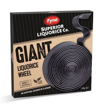 Fyna Giant Liquorice Wheel 500g