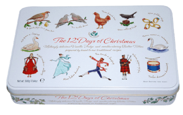 Gardiners '12 Days Of Christmas' Fudge & Toffee Tin 500g