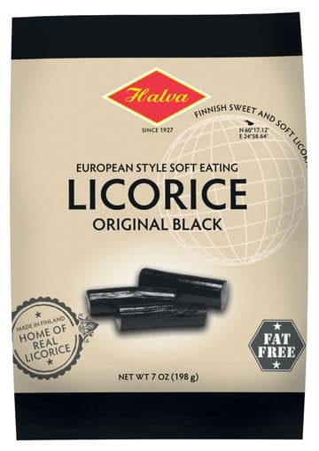 Halva Licorice Original Black 200g