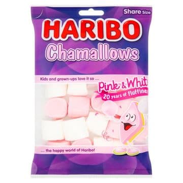 Haribo Chamallows Pink & White Marshmallows 140g