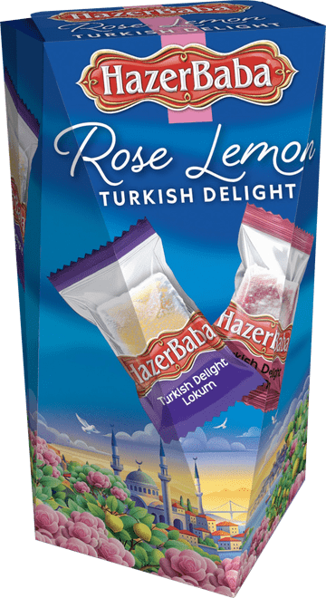 Hazer Baba Rose & Lemon Turkish Delight 180g