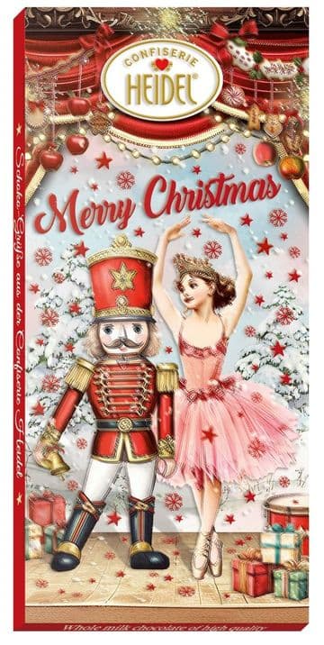 Heidel 3D Fairy Tale Christmas Milk Chocolate Bar 100g