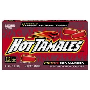 Hot Tamales Fierce Cinnamon Flavour Sweets 120g