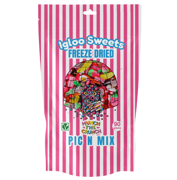 Igloo Freeze Dried Sweets Pink Mix 90g
