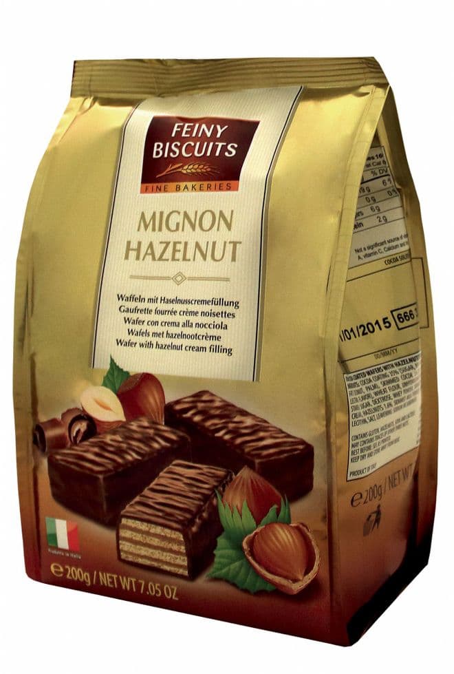 Italian Hazelnut Wafer Biscuits 200g