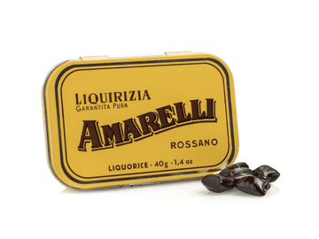 Italian Liquorice Amarelli Spezzata Tin 40g