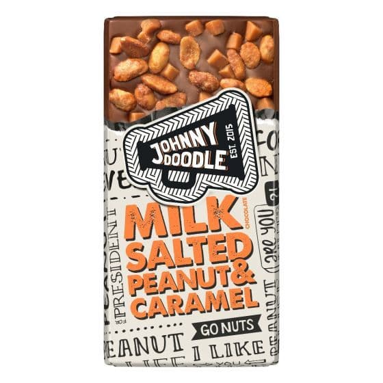 Johnny Doodle Salted Peanuts & Caramel Milk Chocolate Bar