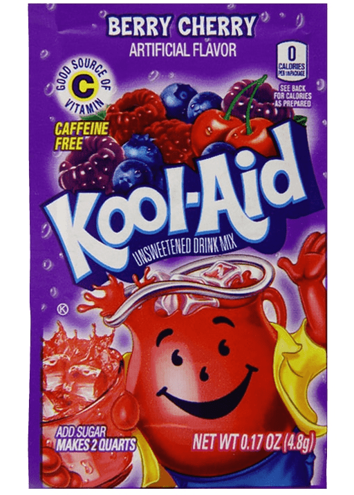 thumbnail image 2 of Kool Aid Mixed Berry Drink Mix – 20 Packets, Gluten Free, Exp 4/2026, FREE SHIP 2 of 2