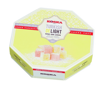 Koska No Sugar Added Rose & Lemon Turkish Delight 160g