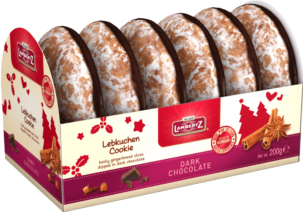 Lambertz Dark Lebkuchen Cookies 200g