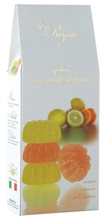 Le Preziose Italian Orange & Lemon Fruit Jellies 200g