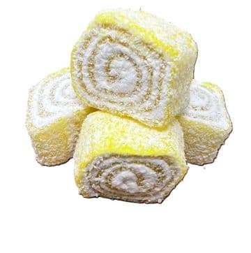 Lemon Turkish Delight Coconut Swirls 100g