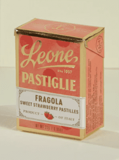 Leone Pastilles Strawberry Flavour Sweets 27g