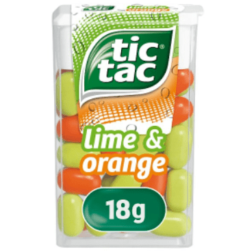 Lime & Orange Tic Tac's 18g