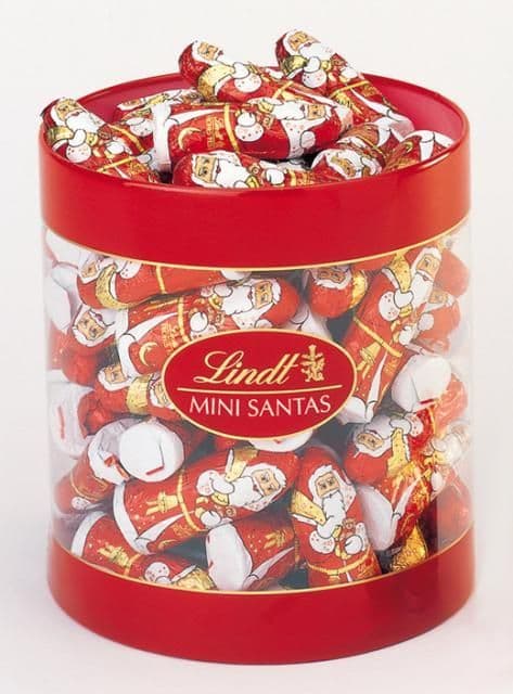 Lindt Milk Chocolate Mini Santa