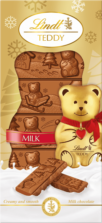 Lindt Teddy Bear Milk Chocolate Bar 120g