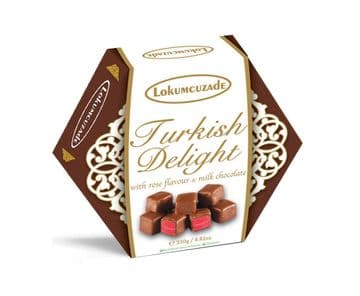 Lokumcuzade Chocolate Covered Rose Turkish Delight 250g