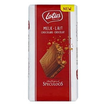 Lotus Milk Chocolate With Speculoos Biscuit Pieces 180g