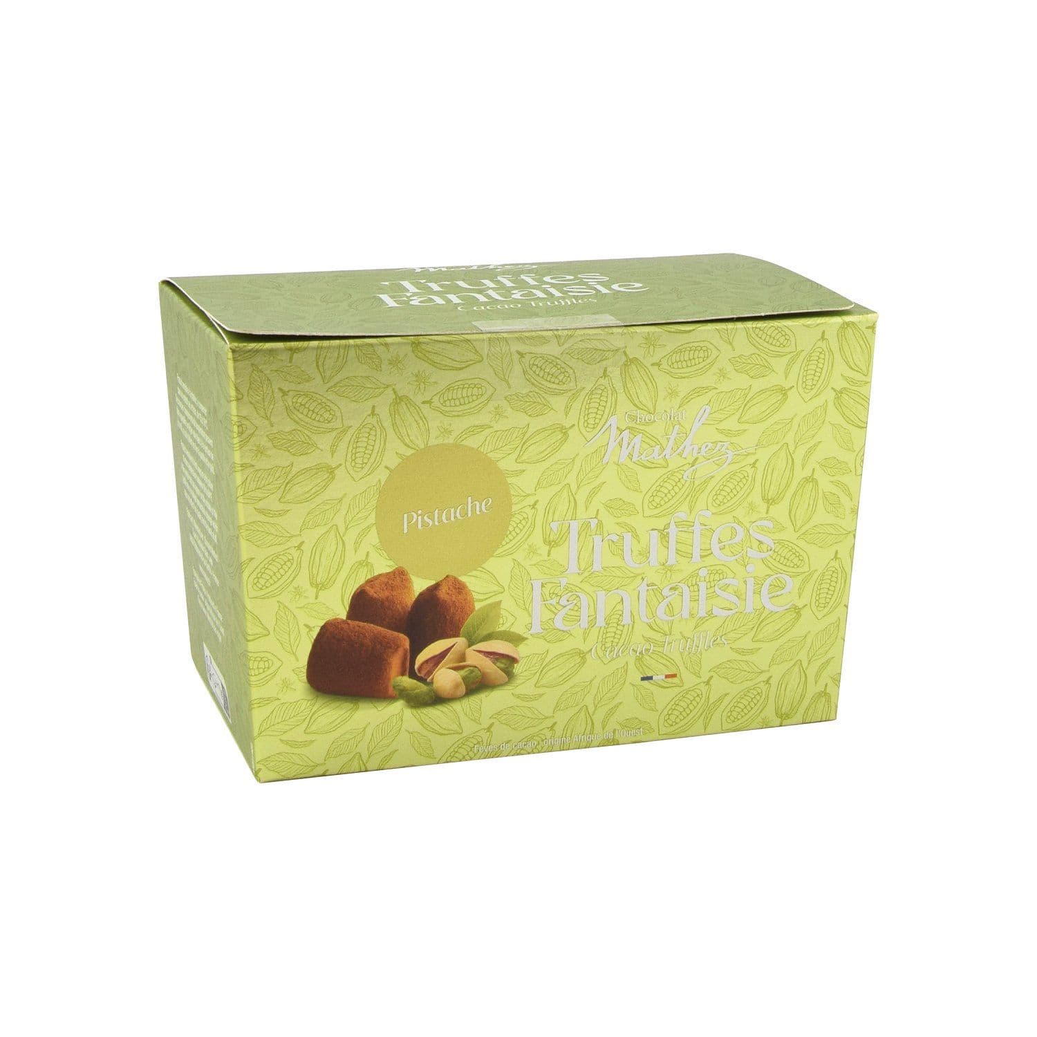 Mathez French Cocoa Dusted Pistachio Truffles 250g