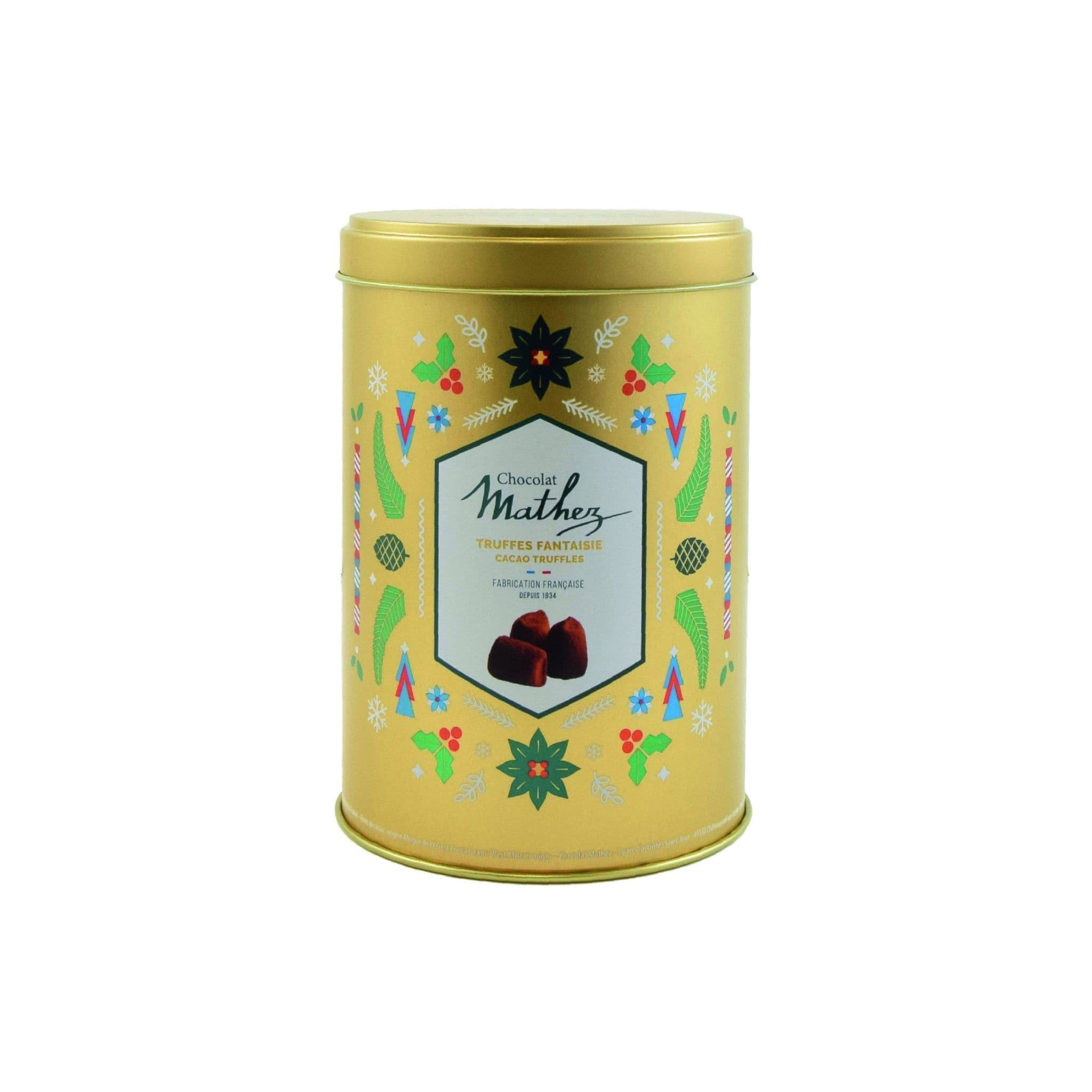 Mathez French Cocoa Dusted Truffles Tin 500g
