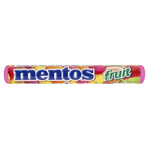 Download Transparent Mentos Chewy Dragees Fruit 8 X 38g - Gunz Mentos - View #8