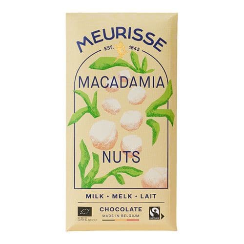 Meurisse Milk Macadamia Bar 100g