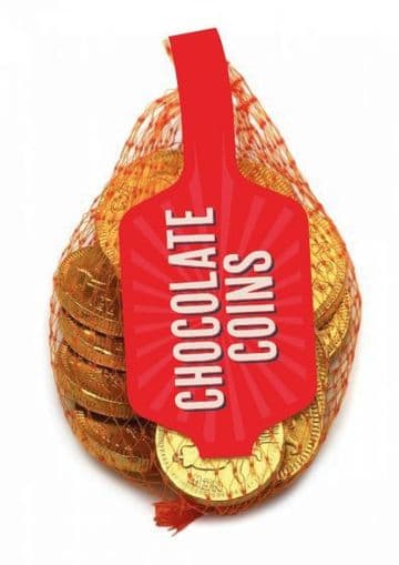 Milk Chocolate UK Coins Net 50g