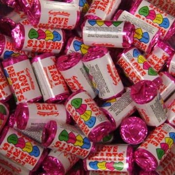 Mini Love Hearts Retro Sweets 100g