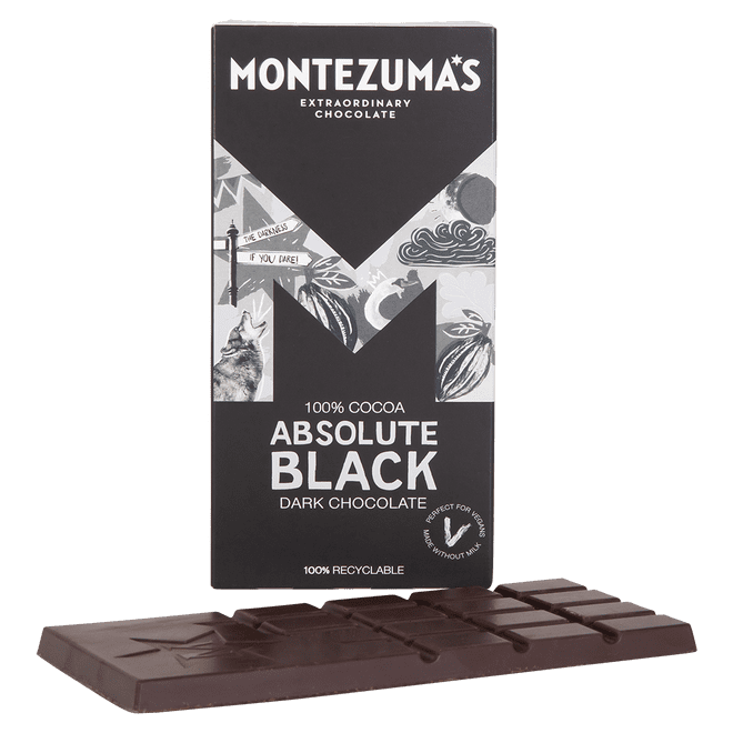 Montezuma's Absolute Black - Dark Chocolate (100%) 90g