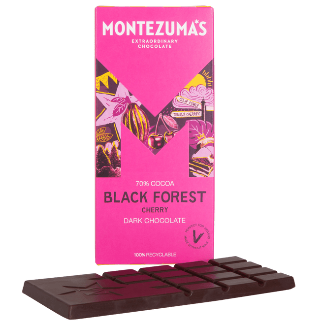 Montezuma's - Black Forest Dark Chocolate With Cherry 90g