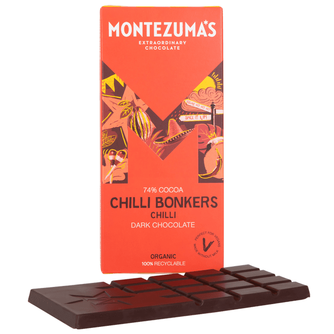 Montezuma's - Organic Dark Chocolate and Chilli (73%) 90g