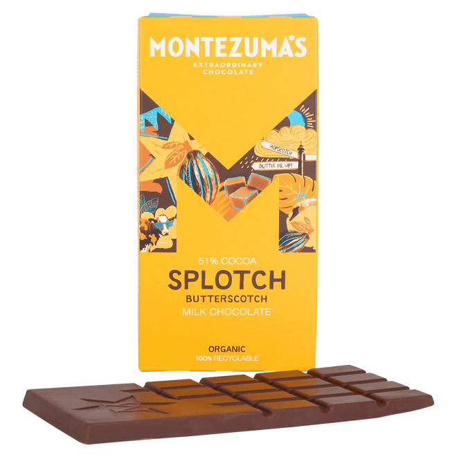 Montezuma's - Organic Milk Chocolate Butterscotch 90g