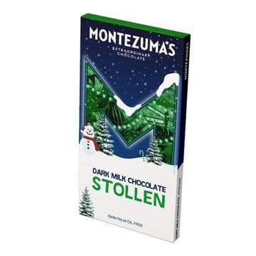Montezuma's - Stollen Dark Chocolate With Almond Nibs & Orange 90g