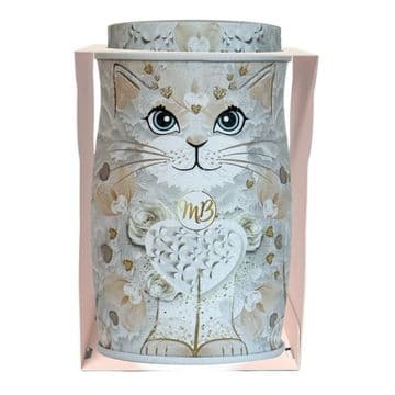 Monty Bojangles Choccy Scoffy White Rose Kitten Tin 36g