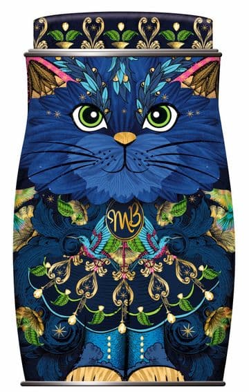 Monty Bojangles Cocoa Nib Nights Vegan Truffles Midnight Prince Cat Tin 135g