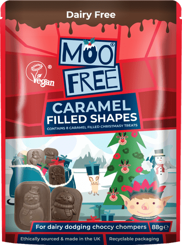 Moo Free Caramel Festive Shapes 65g